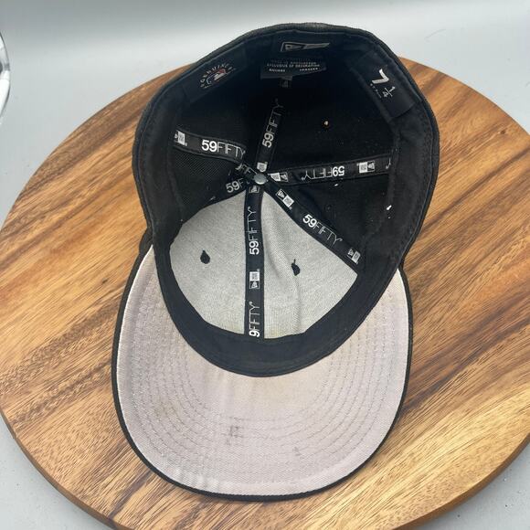 Washington Nationals MLB NE Fitted 7 1/4 Hat Black/White Sports Baseball - Picture 6 of 9